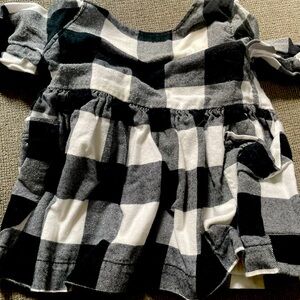 Infant girls checker dress